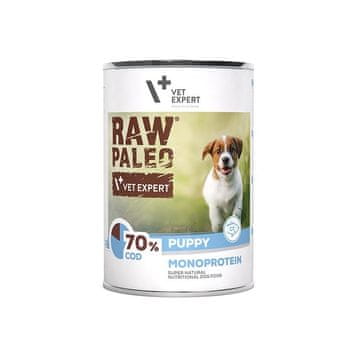 slomart VETEXPERT Raw Paleo Puppy Monoprotein Bakalar - mokra hrana za štence - 400 g