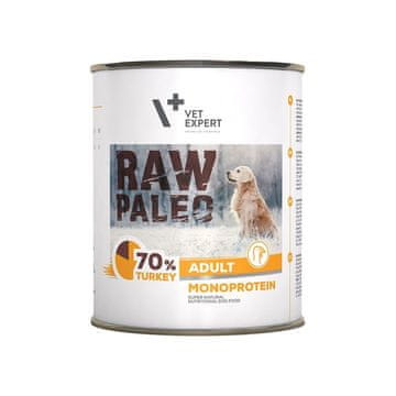 VetExpert VETEXPERT Raw Paleo Odrasli Monoprotein puretina, mokra hrana za pse, 800 g