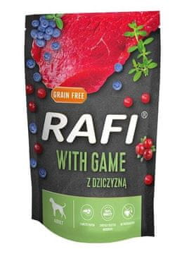 dnt DOLINA NOTECI Rafi Game Mokra hrana za pse - divljač u vrećici 500g