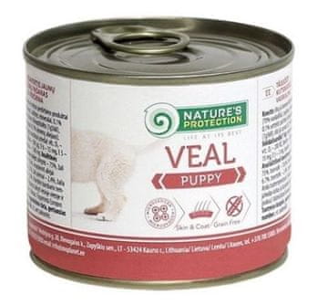 NATURE'S PROTECTION Puppy Veal - mokra hrana za štence, 200 g