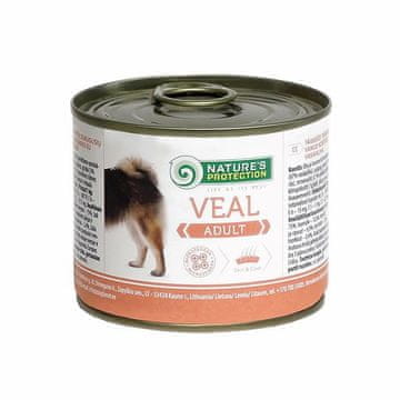 Natures NATURE'S PROTECTION Adult Teletina - mokra hrana za pse - 200 g