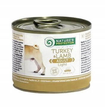 NATURE'S PROTECTION Adult Light Pure Turkey & Lamb - mokra hrana za pse - 200g