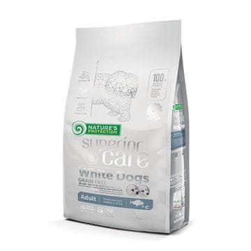 Natures NATURE'S PROTECTION Superior Care White Dogs Grain Free Adult Small Bijela riba - suha hrana za pse - 1.5 kg