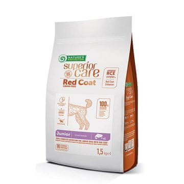 NATURE'S PROTECTION Superior Care Red Coat Grain Free Junior Mali losos s Krilom - Suha hrana za štence - 1.5 kg