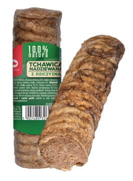 MACED MACED Dušnik punjen divljači MDE, 120 g - Žvakalica za pse s govedinom