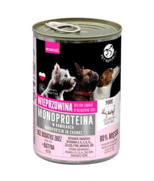 PET PET REPUBLIC Monoprotein Svinjetina Mokra Hrana za Pse - 400g