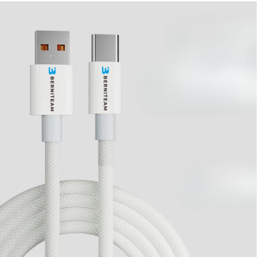 Berniteam Kabel USB na Type-C opleteni 1 m