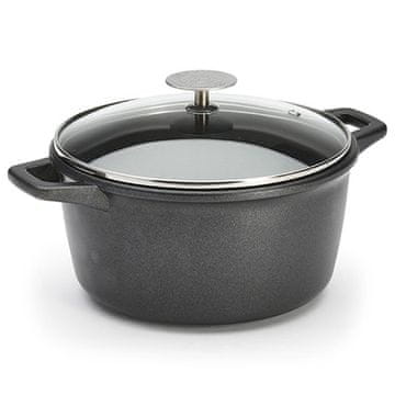 de Buyer Lonac za pirjanje 8311.20 CHOC EXTREME, glass lid, diameter 20 cm, high rim, ceramic surface, 20x27x8.5 cm