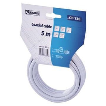 EMOS Koaksijalni kabel S5373 Coaxial cable CB130, 5m