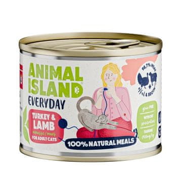 Animal ANIMAL ISLAND Everyday Puretina i janjetina - mokra hrana za mačke - 200g