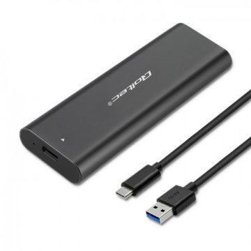 Qoltec Qoltec 50311 SSD kućište, M.2, crno, SATA, USB 3.2 Gen 1 Type-C