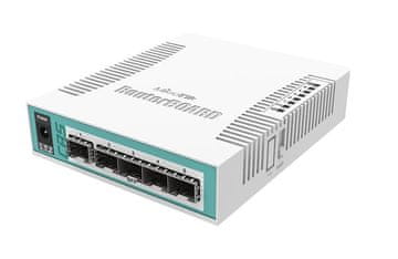 Mikrotik Mikrotik CRS106-1C-5S mrežni prekidač Gigabit Ethernet, 5x SFP, PoE, bijeli