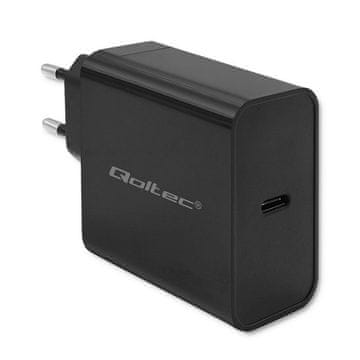 Qoltec Qoltec 52379 Super Quick PD punjač 65W, 1x USB-C, crni