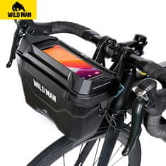 WILD MAN XT8 torbica za bicikl 3L, crno