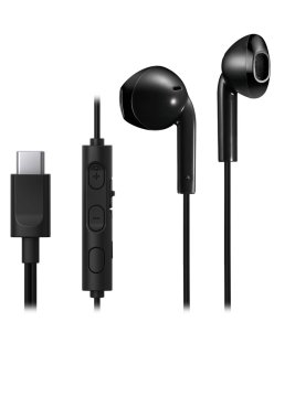 JVC JVC HA-FR17UC – in-ear slušalice s mikrofonom, crne (USB-C)