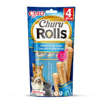 Inaba Inaba churu rolls tuna s kapicama - poslastica za mačke - 4x10 g