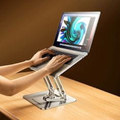 MG Laptop Stand V2 držač za laptop + stalak za telefonni telefon, srebro