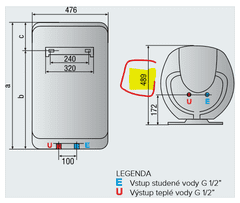Ariston SHAPE ECO EVO 80 V 1,8K EU električna grijalica vode - bojler, vertikalni (3626075)