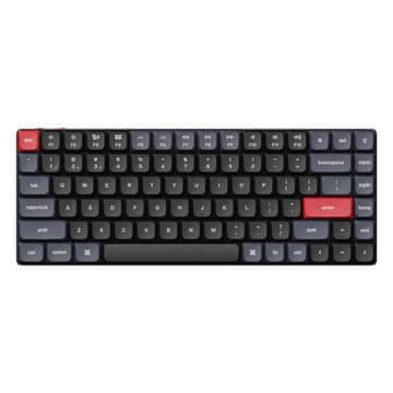 Keychron Keychron K3 Pro QMK/VIA bežična mehanička tipkovnica s bijelim pozadinskim osvjetljenjem i smeđim prekidačima (crna)