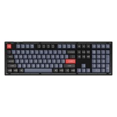 Keychron Keychron V6 QMK/VIA RGB gumb smeđeg prekidača mehanička tipkovnica (crna)