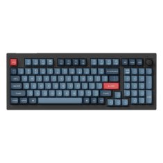 Keychron Keychron V5 Max QMK/VIA RGB gumb s crvenim prekidačem, bežična mehanička tipkovnica (crna)