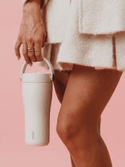 Equa Boca za nošenje, sa slamom, boje pijeska