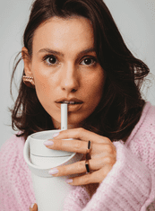 Equa Boca za nošenje, sa slamom, boje pijeska