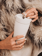 Equa Boca za nošenje, sa slamom, boje pijeska