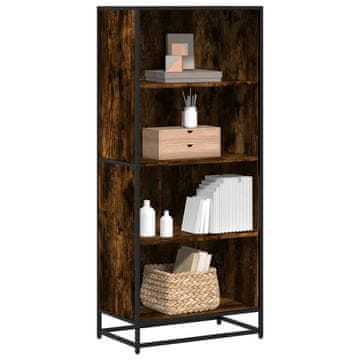 Vidaxl Polica Dimljeni hrast 60x35x139 cm Materijal na bazi drva