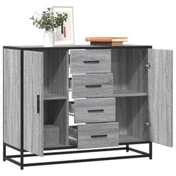 Vidaxl Ormarić, sivi hrast sonoma, 92x35x76 cm, materijal na bazi drva