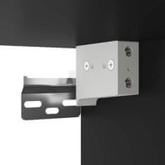 Vidaxl 2-dijelni set kupaonskog namještaja crni od konstruiranog drva