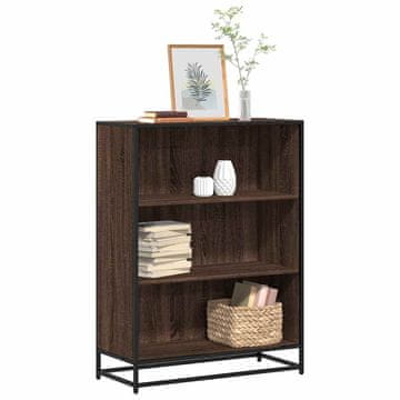 Vidaxl Biblioteka smeđa hrast 80,5x35x107,5 cm