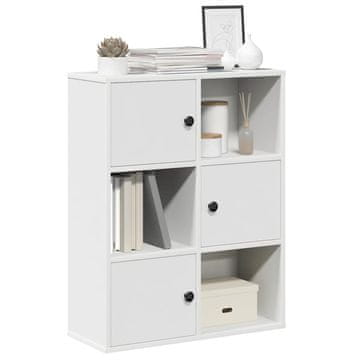 Vidaxl Polica, bijela, 60x24x76,5 cm, materijal na bazi drva