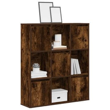 Vidaxl Polica dimljeni hrast 89x24x101,5 cm Materijal na bazi drva