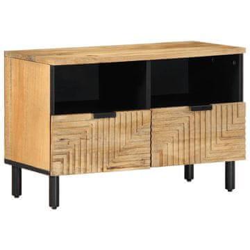 Vidaxl TV stalak smeđi 70x33x46 cm masivno drvo manga