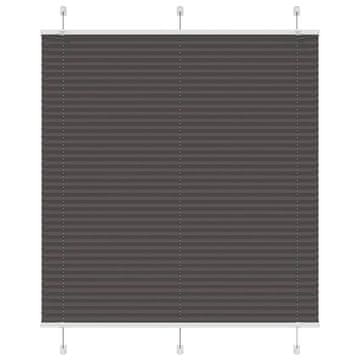 Vidaxl Plisirana zavjesa Crna 115x150 cm Širina tkanine 114,4 cm