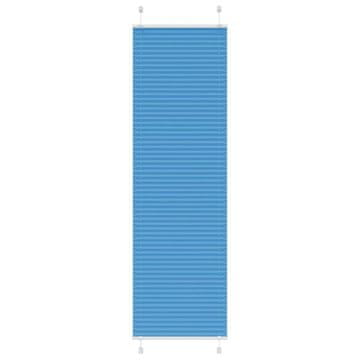 Vidaxl Plava plisirana zavjesa 55x200 cm Širina tkanine 54,4 cm