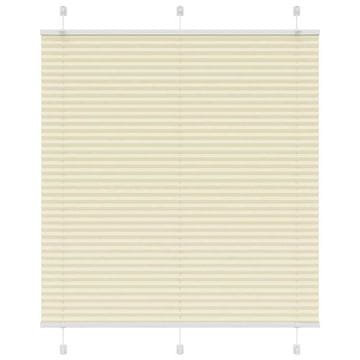 Vidaxl Plisirana roleta krem 120x100 cm širina tkanine 119,4 cm