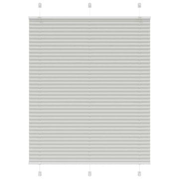Vidaxl Plisirana zavjesa svijetlosiva 105x100 cm širina tkanine 104,4 cm