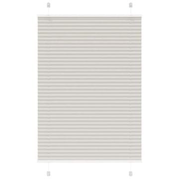 Vidaxl Plisirana roleta svijetlosiva 85x100 cm širina tkanine 84,4 cm