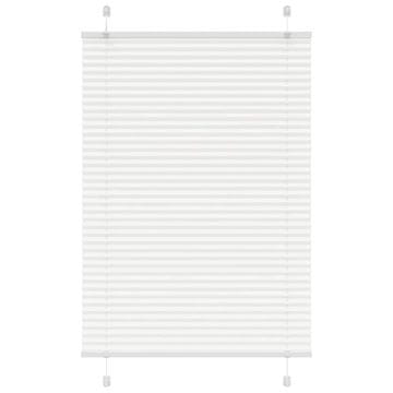 Vidaxl Plisirana roleta bijela 85x100 cm širina tkanine 84,4 cm