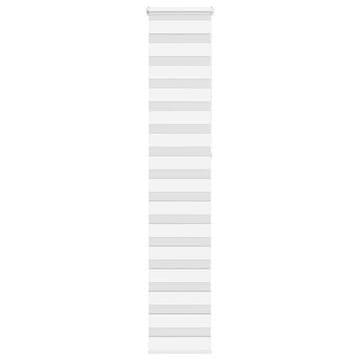 Vidaxl Zebra rolo zavjesa, bijela, širina tkanine 35,9 cm, poliester