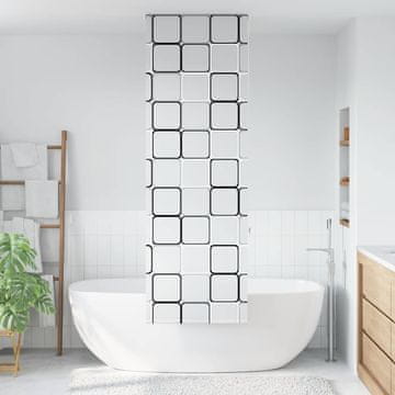 Vidaxl Rolo zavjesa za tuš 70x240 cm Širina tkanine 66 cm