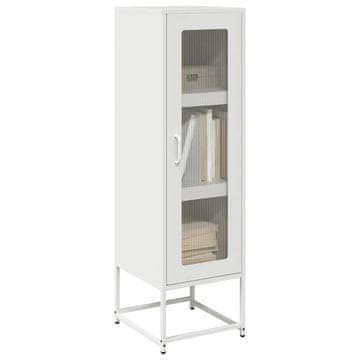 Vidaxl Komoda s ladicama bijela 36x39x123 cm hladno valjani čelik