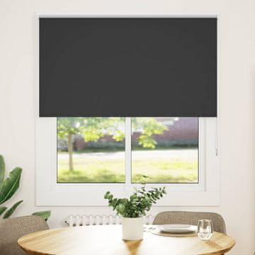 Vidaxl Zamračujuća rolo zavjesa Crna 120x130 cm Širina tkanine 116,6 cm