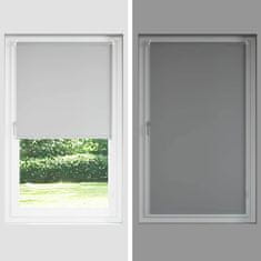 Vidaxl Zamračujuće rolete za prozore, bijele, 160 x 230 cm