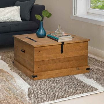 Vidaxl HALDEN Kutija za pohranu 91x91x47 cm Masivno borovo drvo