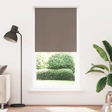 Vidaxl Rolo zavjesa za zamračivanje boje kave 110x210 cm, širina tkanine
