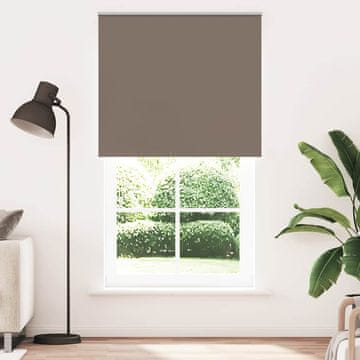 Vidaxl Rolo zavjesa za zamračivanje boje kave 130x210 cm, širina tkanine