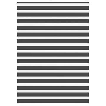 Vidaxl Zavjesa zebra crna 155x200 cm širina tkanine 150,9 cm poliester